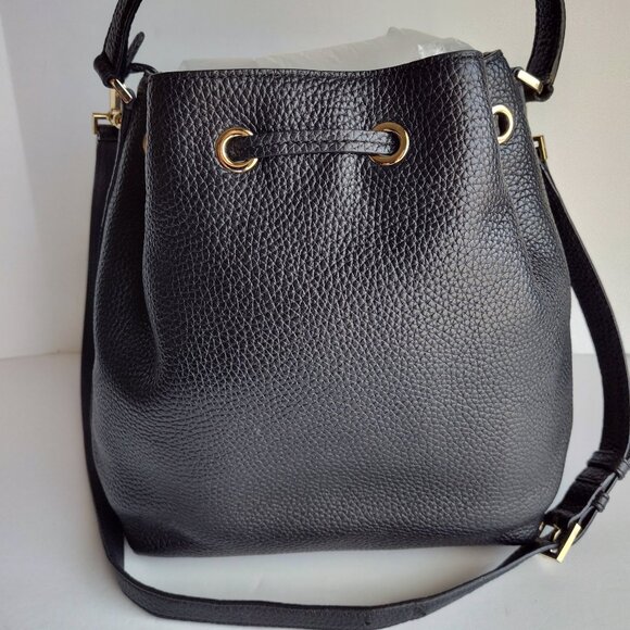 Kate Spade Black Leather Bucket Bag - Picture 4 of 7